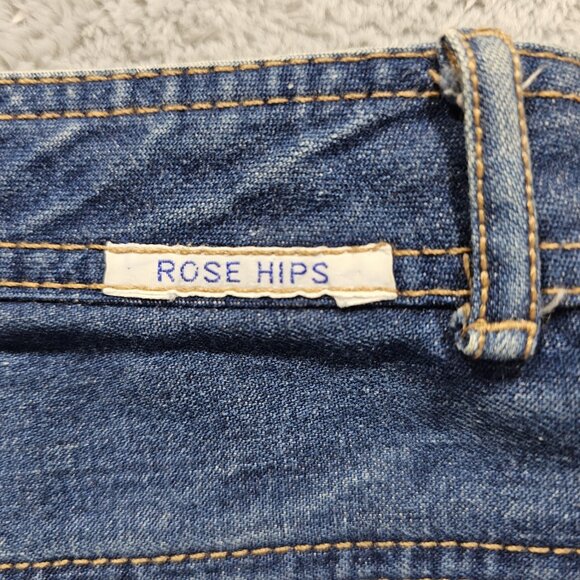 VTG Rose Hips Jeans Womens Measures 26x31 Dark Wash Zipper Pocket Relaxed - Picture 5 of 11